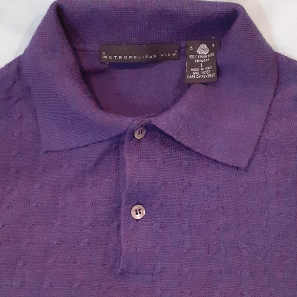 Beautiful Purple 100% Virgin Wool made in Italy - Picture 2 of 3